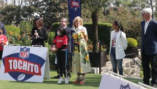 Jill Biden estuvo presente con los niños del programa Tochito de la NFL