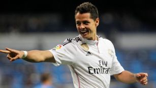 Chicharito en su etapa como jugador del Real Madrid