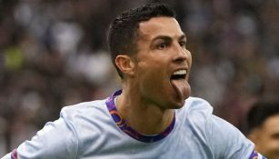 Cristiano Ronaldo celebra con la lengua de fuera