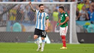 Lionel Messi en el duelo contra México 