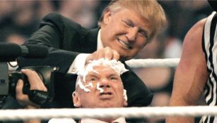 Donald Trump estuvo en el ring durante Wrestlemania