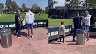 Cuauhtémoc Blanco saludando a Fernando Ortiz en Coapa