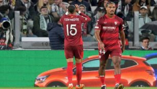 En Nesyri celebra su gol ante la Juventus
