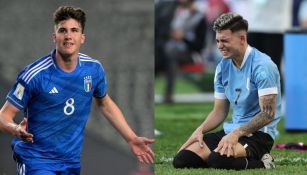 Jugadores de Italia y Uruguay en el Mundial Sub 20