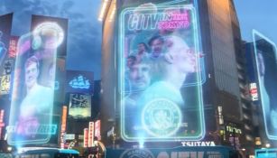 Manchester City promociona con hologramas en Tokio su gira por Japón
