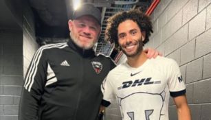 Huerta junto al entrenador del DC United