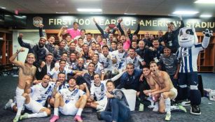 Monterrey en su festejo por el pase a la Semifinal 