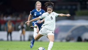 Alexia Delgado durante el México vs Puerto Rico