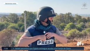 Reportero de Televisa es sorprendido por misil durante transmisión en Israel