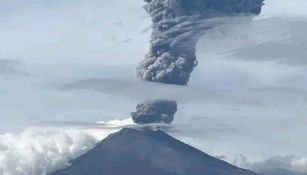 VIDEO muestra intensa actividad este 23 de octubre en el Volcán Popocatépetl 