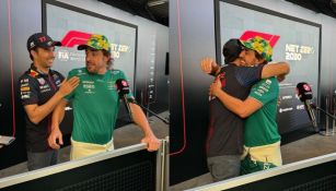 ¡La rivalidad se queda en la pista! Checo Pérez y Fernando Alonso se abrazan tras el GP de Brasil