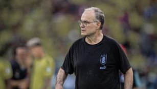 Bielsa en partido con Uruguay 