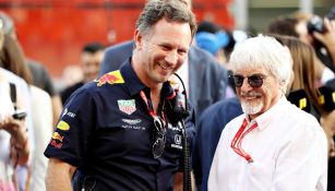 Christian Horner y Bernie Ecclestone, en la temporada 2019