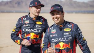 Max Verstappen y Sergio Pérez, en el desierto de Las Vegas
