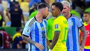 ¡Furioso! Messi encaró a Rodrygo previo al Brasil vs Argentina 