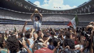 Maradona en un video inédito de la Final en el 86