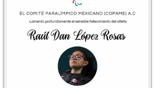 Fallece Raúl Dan López Rosas, atleta Parapanamericano mexicano
