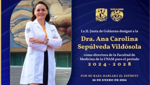 ¡Historia en la UNAM! Por primera vez una mujer en la dirección de la Facultad de Medicina