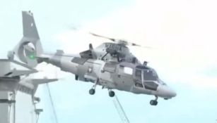 Helicóptero de la Marina se desploma y deja tres personas muertas