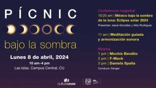 Disfruta del próximo eclipse de sol en la UNAM; habrán varios eventos