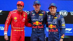 Carlos Sainz, Max Verstappen y Checo Pérez, los primeros 3 en la calificación