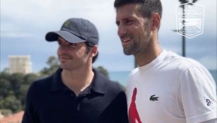 Carlos Sainz se encontró con Djokovic y Jannik Sinner