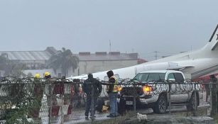 Avión se sale de la pista en aeropuerto de Nuevo León