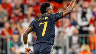 Vinicius Jr. celebra su doblete ante el Bayern Munich