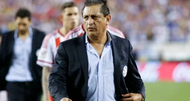 Ramón Díaz al término del partido frente a EUA