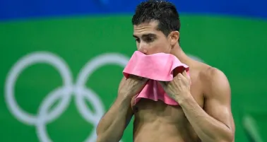 Romel Pacheco se lamenta durante la serie de clavados en Río