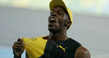Usain Bolt celebra su oro en Río 2016