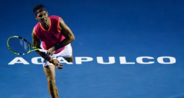 Rafael Nadal durante su partido ante Zverev