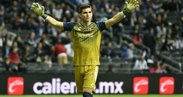 Jurado, en un partido con Veracruz