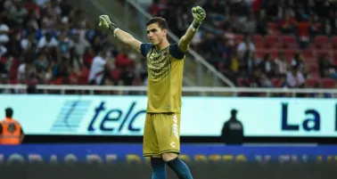 Sebastián Jurado durante un partido de Veracruz