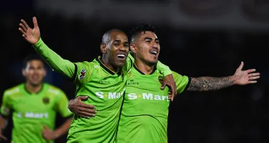 Rolán y Lezcano, en festejo con Juárez