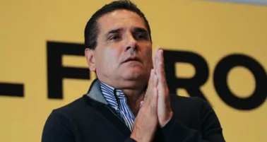 Silvano Aureoles en conferencia