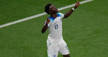 Bukayo Saka de Inglaterra en Qatar