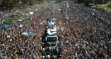 Se reportaron 4 millones de personas en el festejo del Campeón en Argentina
