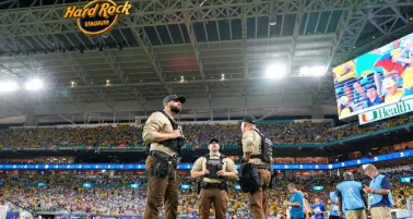 Policía revisó boletos de la afición en la Copa América 2024