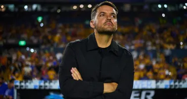 Nicolás Larcamón, en su último encuentro con Necaxa