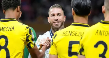 Ramos estuvo a punto de empatar el juego en los minutos finales