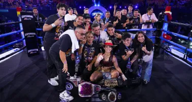 Cáceres fue parte del equipo que acompañó a Alana en el evento