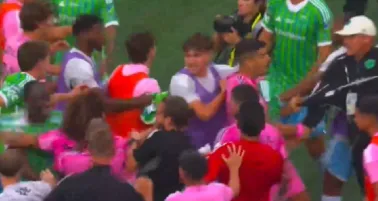 Así fue la pelea al final 