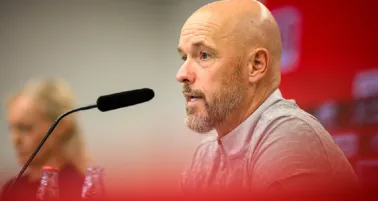 Erik Ten Hag en conferencia de prensa