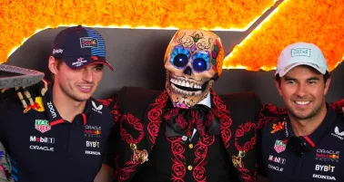 Checo Pérez y Max Verstappen, en México