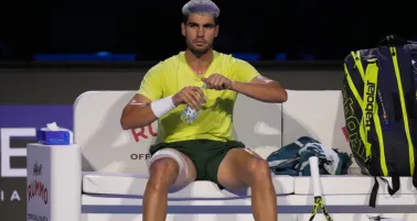 Alcaraz terminó desconsolado tras retirarse de las Finales 