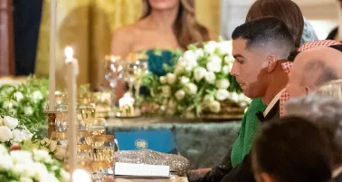 Comparten primeras imágenes de Cristiano Ronaldo en la Casa Blanca