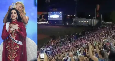 VIDEO: Así se celebró el triunfo de Fátima Bosch en Miss Universo en el estadio de los Olmecas de Tabasco 