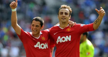 Hernández y Berbatov coincidieron en el equipo de Sir Alex Ferguson