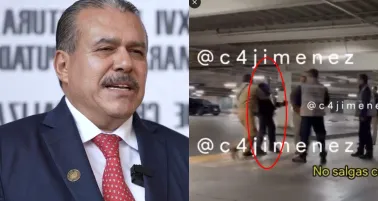 El legislador comenzó a insultar a personal de seguridad del estacionamiento.